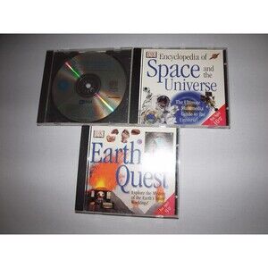 DK Encyclopedia of Space & the Universe &Earth Quest & Smithsonian's America PC